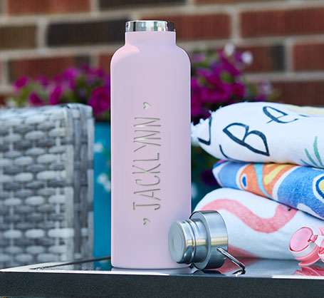 750ml Light Pink Personalized Bottle