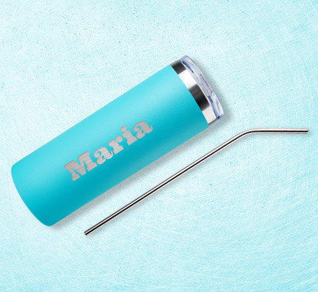 600ml Teal Personalized Tumbler