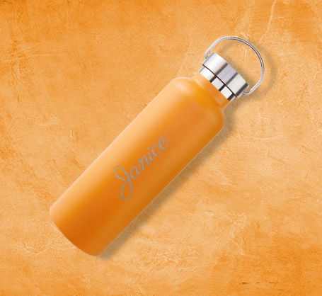 750ml Orange Personalized Bottle 
