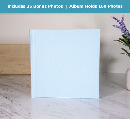 4x6 Teal Linen Photo Album